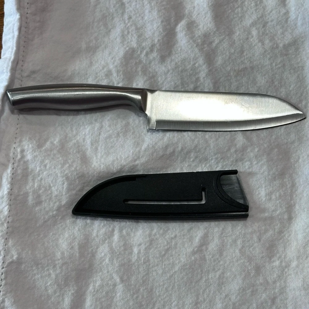 Brookstone Stainless Steel‎ Knife with Black Cover